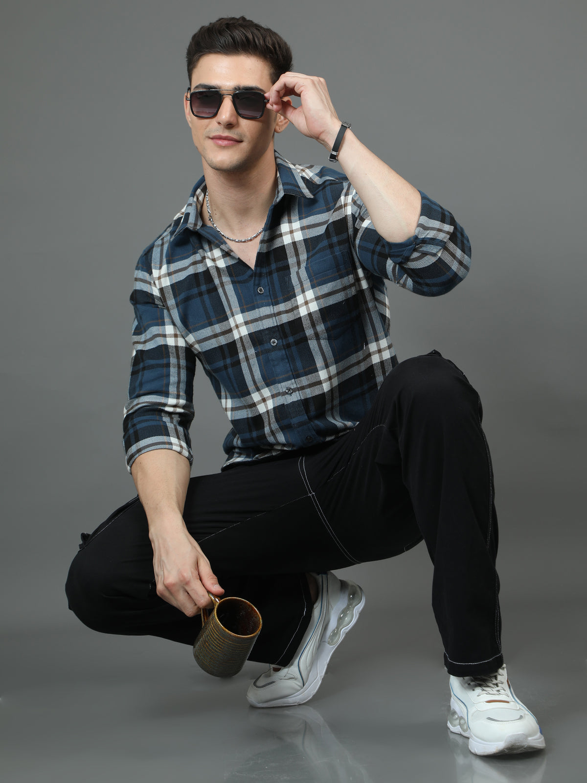 Bahama Blue Check Shirt