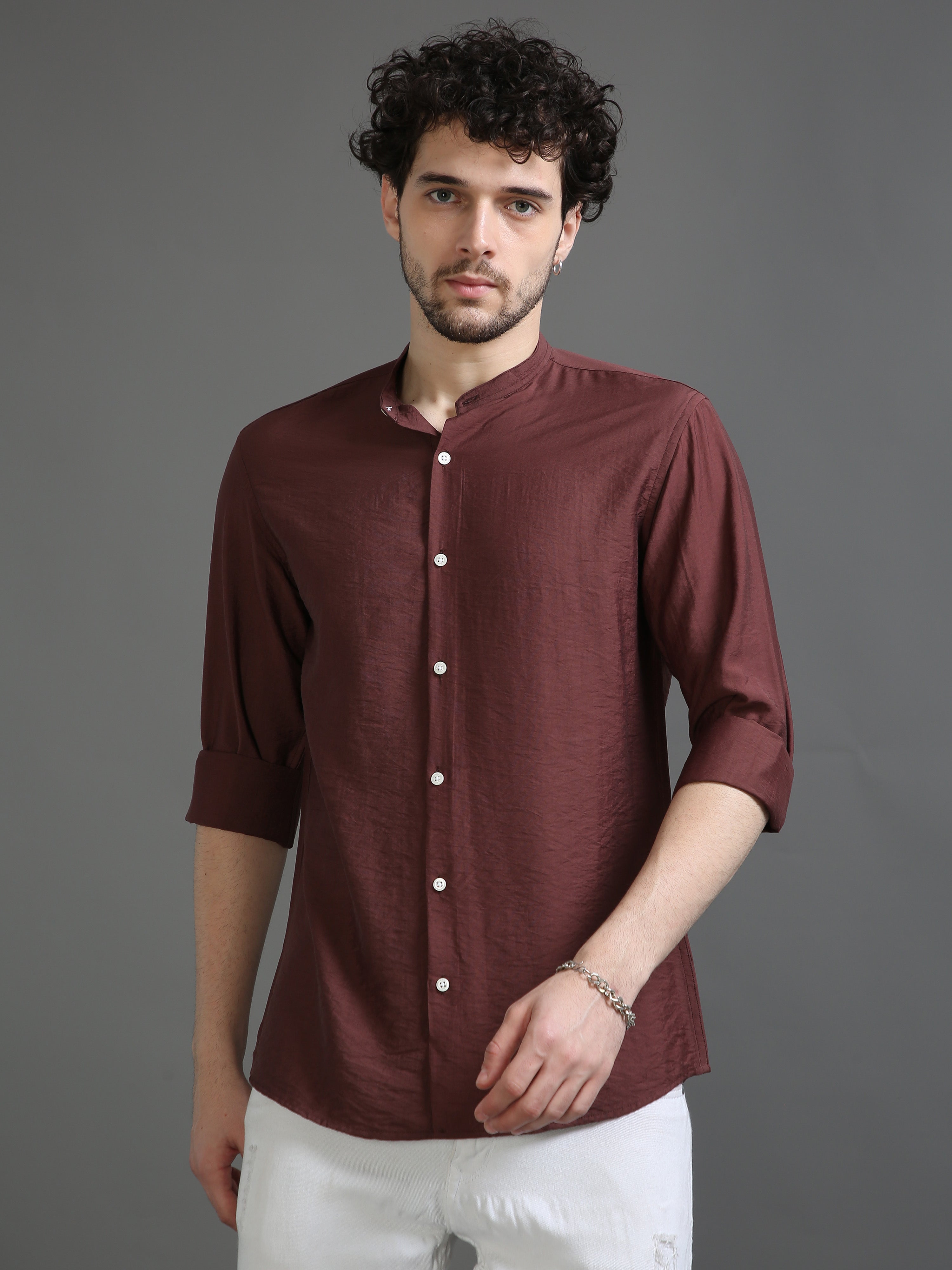 Squeeze Mocha Brown Crush Shirt – Sprng